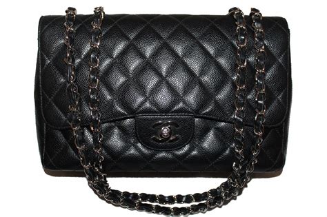 chanel black jumbo flap bag|jumbo Chanel bag for sale.